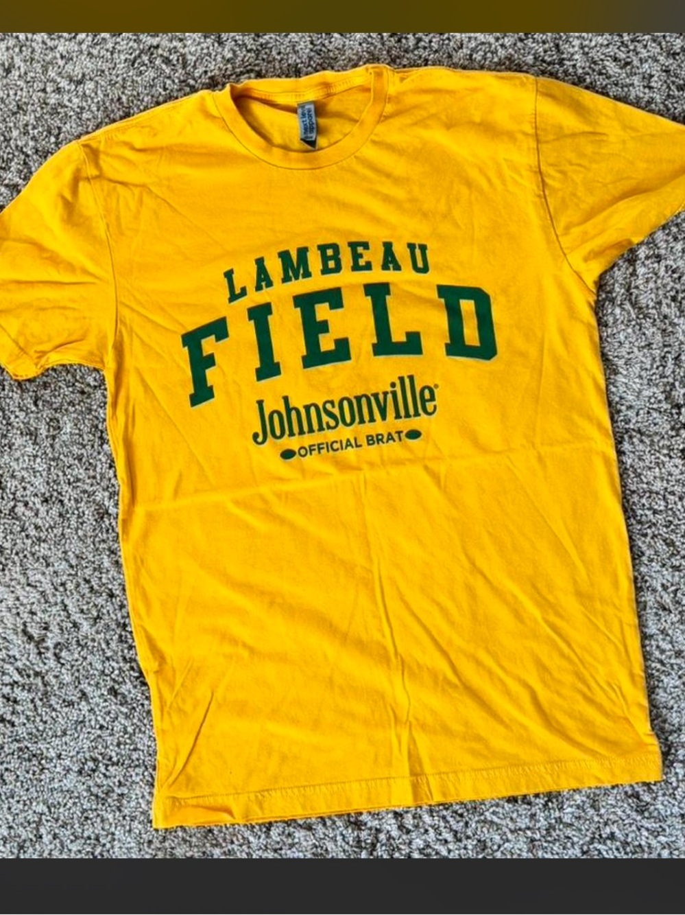 Lambeau Field Yellow Graphic Tee